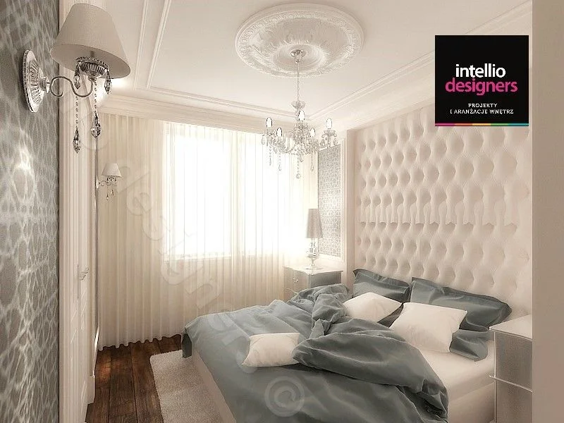 Sypialnia w luksusowym domu styl klasyczny