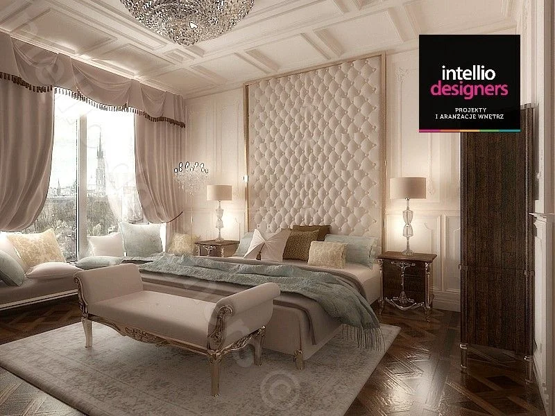 Apartament sypialnia barokowa | dekoracje i aranżacja