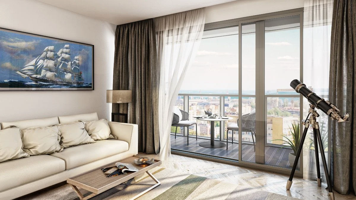 Hanza Tower proponuje oprócz luksusowych apartamentów, także miniapartamenty oraz penthouse