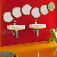 wnętrza kids umywalka dla dzieci łazienka dla dzieci wc dla dzieci kolorowy deska wolnoopadająca