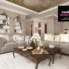 Livingroom Interior design Cracow. Apartament prezydenta koncepcja